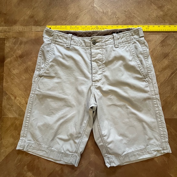 GAP Tan Heavyweight Flat Front Shorts – Size 36 (Adjustable Waist) - Picture 7 of 13
